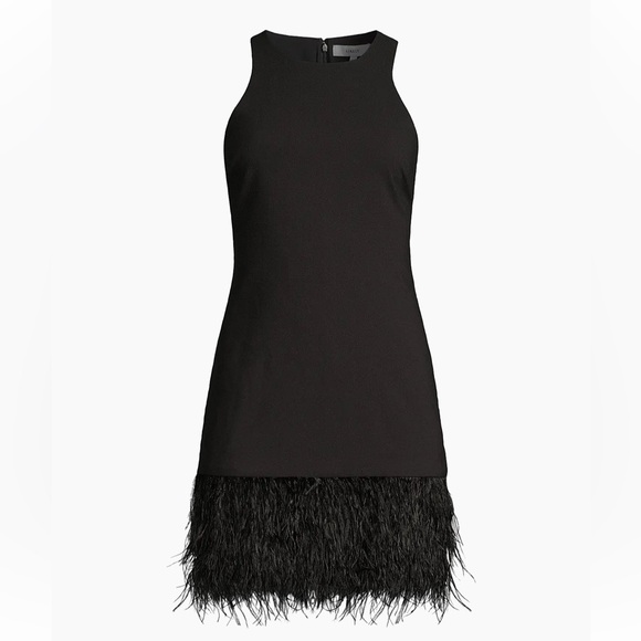 NWT•Likely•Black Cami Feather-Hem Minidress
Sz: 4 - Picture 4 of 12